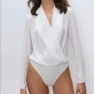 Babaton white blouse